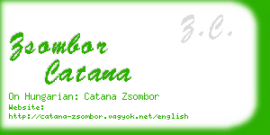 zsombor catana business card